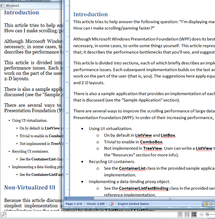 Just code WordML to FlowDocument how to convert docx files to WPF